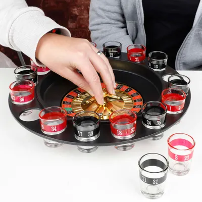 Produktbild von HI Roulette-Trinkspiel Roulette Schwarz