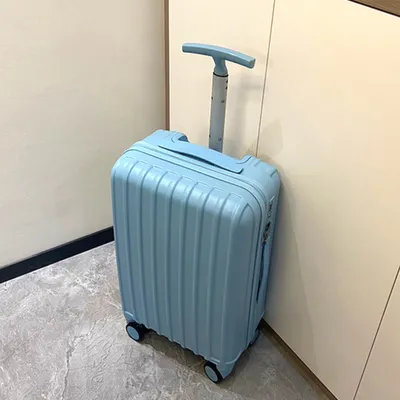 Produktbild von 360Home Geräuscharmer trolley Rollkoffer mit Universalrädern Blau 22zoll