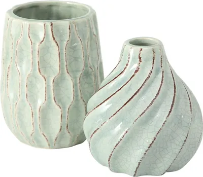 Produktbild von Vase Greenie 2.0 Set 2-teilig Grün
