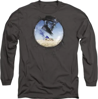 Produktbild von Breaking Bad - T-Shirt für Herren/Damen Uni, Langärmlig TV21589 (XL) (Holzkohle)