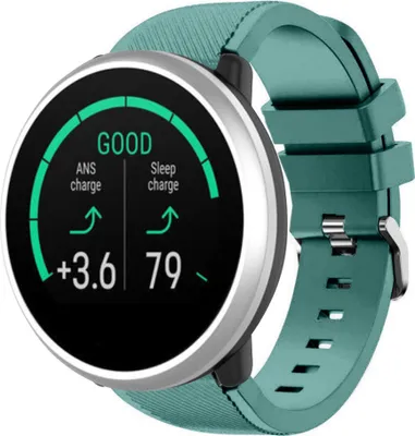 Produktbild von Strap-it Polar Unite Twill Silikonarmband (Tannengrün)