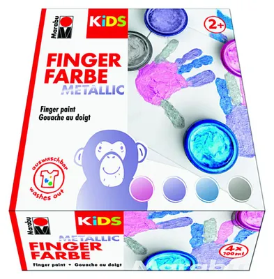 Produktbild von Marabu KiDS, Blau, Pink, Violett, Silber, Waschbar, 100 ml