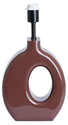 Produktbild von Tischlampe - bordeauxrot - KANTI - holz - einzelne leuchte - E27 - 1743379 - Light & Living