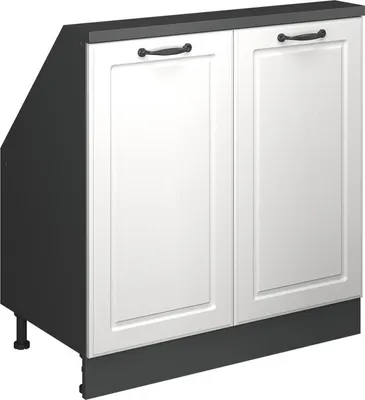 Produktbild von Dachschrägenschrank Vicco Rion Weiß Landhaus mit 2 Türen, Model 56155