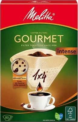 Obrázek produktu pro MELITTA Gourmet Intense Kávové Filtry 1X4 80 Ks 6763159
