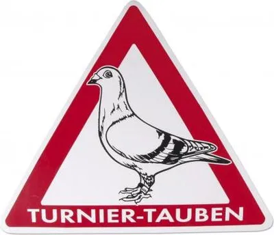 Produktbild von Aufkleber - Turnier-Tauben - Gr. ca. 30 x 27 cm - TB802/4