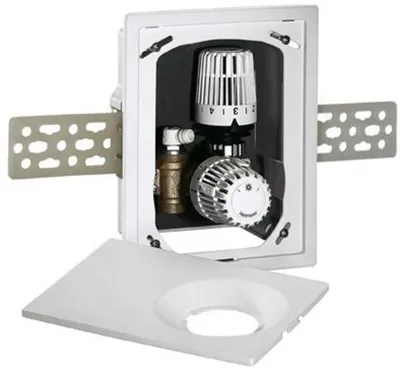 Produktbild von IMI Heimeier Multibox K-RTL UP-Kasten mit Th. -ventil und RTL, weiß RAL 9016, 1 Stk.