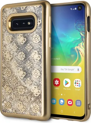 Produktbild von Guess back cover for Galaxy S10e - Gold