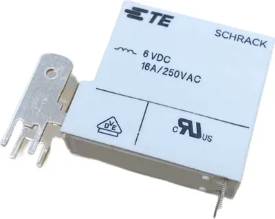 Produktbild von 0410 63 054 006WG TE Relais 16A 250VAC Leistungsklemmen seitlich #728103