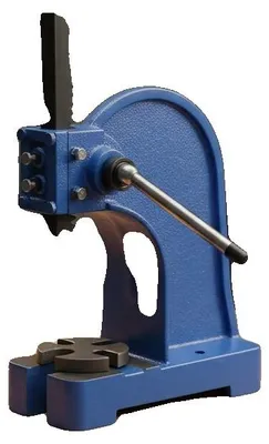 Produktbild von Manuelle Arborpresse, Max. Druck 2204,62 lbs, Max. Arbeitsweg 5,5 in, Gesamtabmessungen 24,8 x 11,4 x 29,8 cm, Rackweg 5,51 in, Plattendurchmesser 3,5 in