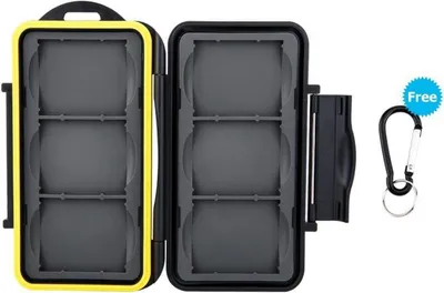 Immagine prodotto di Custodia per schede di memoria Copertura protettiva impermeabile per 6 schede Compact Flash CF