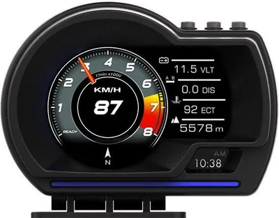 Immagine prodotto di Display Head-Up OBD2 intelligente, tachimetro, allarme giri del turbocompressore, per auto e camion.