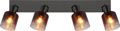 Obrázek produktu pro GLOBO 54313-4, Černá, Sklo, Kov, IP20, I, E14, 40 W