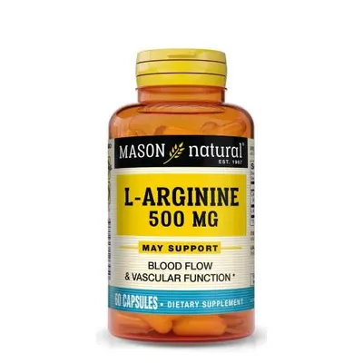 Produktbild von L-Arginin 500 mg + Calcium – Gefäßgesundheit | 60 Kapseln