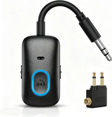 Image de Adaptateur audio - Émetteur-récepteur - Diffusion sans fil - Bluetooth 5.4 - 5x2x10 cm - Noir