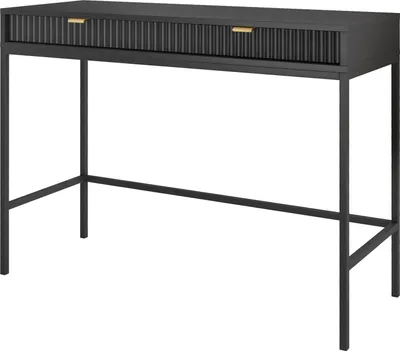Produktbild von Masseno Schminktisch STELLARE Kosmetiktisch mit 2 Schubladen, Schwarz