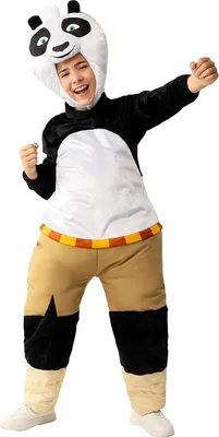 Produktbild von Kung Fu Panda Kostüm für Kinder Kindergröße: 98-104
