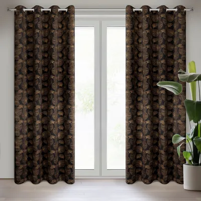Produktbild von Vorhang MARIGOLD schwarz 140x250 cm  Ösen Ösenvorhang