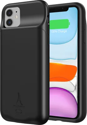 Image de Akashi 2-en-1 4500mAh Coque de batterie pour Apple iPhone 11 - Noir