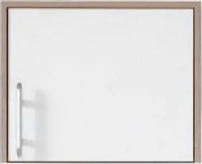 Produktbild von Schrankaufsatz Hannut 05, Farbe: Weiß / Eiche - Abmessungen: 40 x 50 x 56 cm (H x B x T)