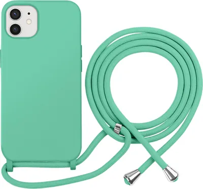 Immagine prodotto di Moxie, custodia in TPU Color Lace per iPhone 12/12 Pro con cordino, turchese
