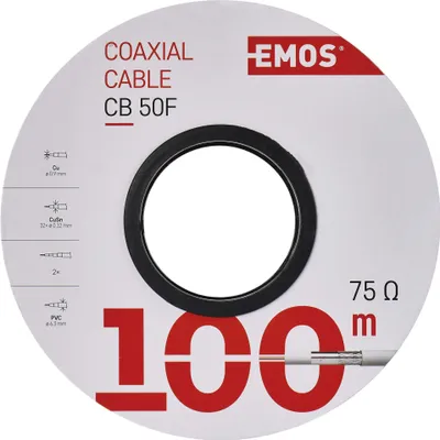 Koaxiální kabel CB50F, 100m