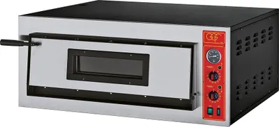 Produktbild von GGF Pizzaofen mit einer Kammer für 4 Pizzen à 360 mm, Vollschamott, 5 kW, 1010 x 850 x 420 mm (BxTxH)