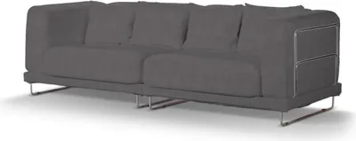Produktbild von Dekoria Bezug für Tylösand 3-Sitzer Sofa nicht ausklappbar, dunkelgrau, Bezug für Tylösand 3-Sitzer
