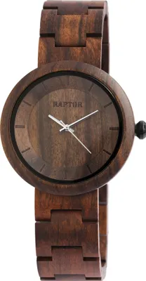 Produktbild von Raptor Damen Uhr Holz Armbanduhr braun RA10171-002