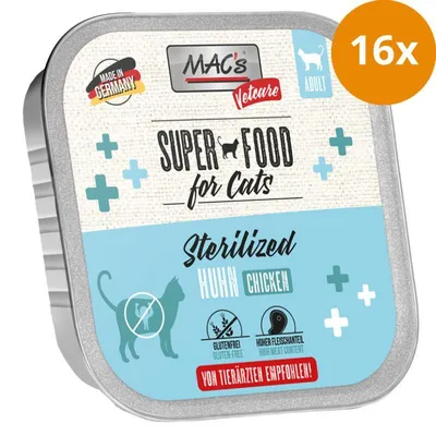 Produktbild von MAC's Cat Vetcare Huhn Sterilized 100g, Adult, Huhn, 100 g