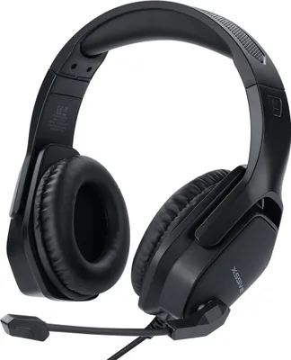 Productafbeelding van Xssive Premium Gaming GH3 Headset, 3,5 mm jack, dynamische drivers, microfoon, compatibel met PC, laptop, Windows, PS5, PS4, Xbox, Switch, zwart