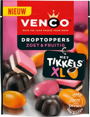 Zdjęcie produktu dla Venco Drop Toppers – torebka o smaku owocowym (10 x 225 g)