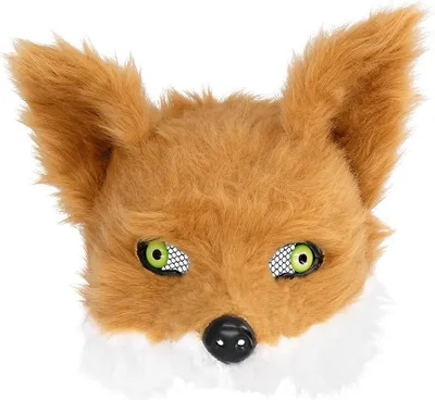 Produktbild von Plüsch Fuchs Kostüm Halbmaske - Fasching Karneval