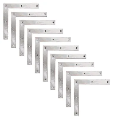 Immagine prodotto di Alberts 844950 Staffa per cancello, zincata, passivata a film spesso, 300 x 300 x 40 mm, set da 10