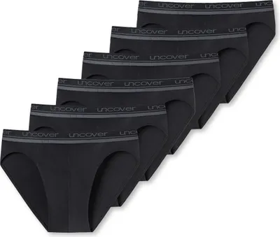 Produktbild von uncover by Schiesser 6er Pack Basic Rio Slip / Unterhose Slips mit Logo-Webgummibund, Komfortabel und formstabil, In perfekt sitzender, elastischer Single-Jersey-Qualität