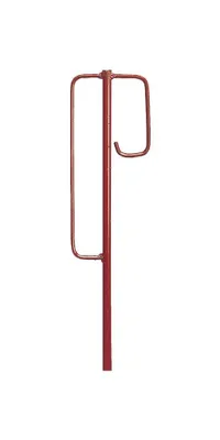 Productafbeelding van Lantaarnstaaf, Berlijns model, 1250x12 mm, Berlijns model, rood