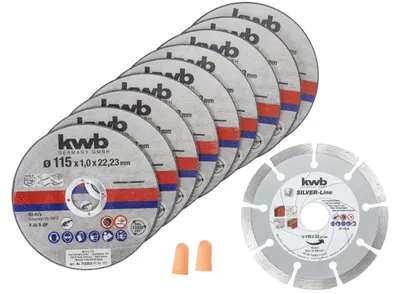 Productafbeelding van kwb 712031: Set van 10 schijven voor het zagen, 115 mm, 22,23 mm, 10 stuks
