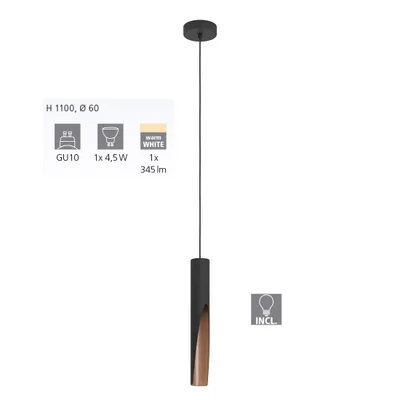 Obrázok produktu pre EGLO 900874, 1 žiaroviek, LED, GU10, 3000 K, 345 lm, IP20