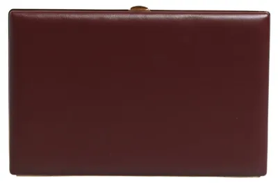 Produktbild von Dolce & Gabbana Mini-Abendclutch braun Kalbsleder Rahmen