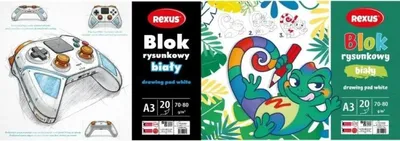 Produktbild von A4 Zeichenblock, 20 Blatt, gemischte Qualität – Beniamin