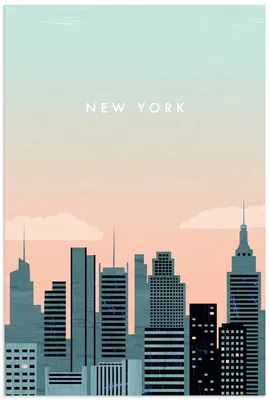 Produktbild von ARTland Wandbild Alu für Innen & Outdoor New York Größe: 80x120 cm