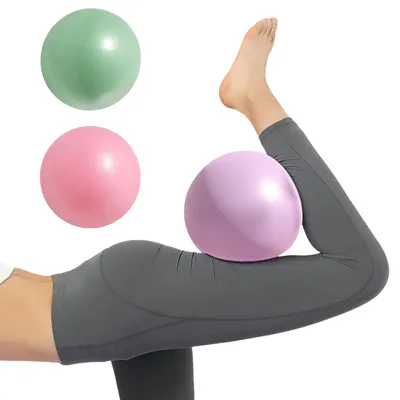 Imagen del producto de 3 pelotas pequeñas de Pilates, de 25 cm, antideslizantes, para entrenamiento