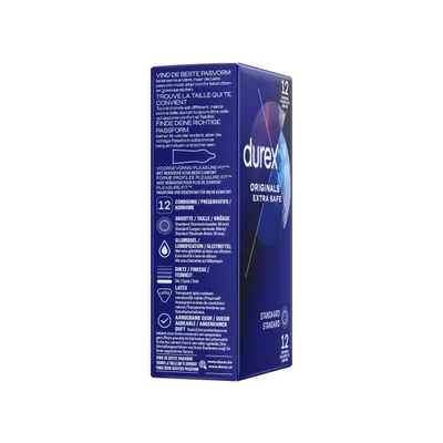 Zdjęcie produktu dla Durex Originals Extra Safe 12 szt. prezerwatywy, szerokość 56 mm