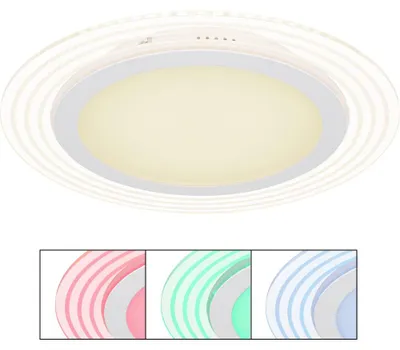 Produktbild von RGB LED Deckenleuchte, dimmbar, Fernbedienung, weiß, D 40 cm