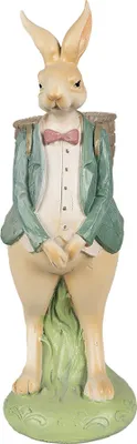 Produktbild von Clayre & Eef Figur Kaninchen 30 cm Braun Grün Polyresin