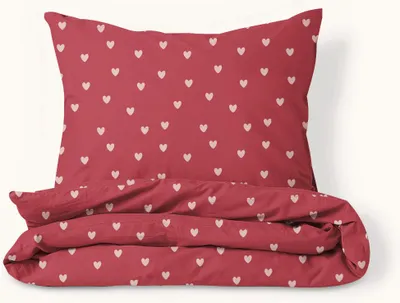 Produktbild von Petite Amélie Bettwäsche-Set - 120x150 cm - 100% Baumwolle - Heart