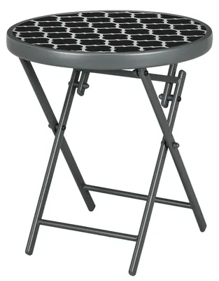 Productafbeelding van Outsunny bijzettafel, inklapbaar, inklaptafel voor buiten, tuintafel voor terras