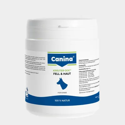 Produktbild von Canina Kräuter-Doc Fell und Haut, Hund, Puder, Haut & Haarkleid, Universal, Birke, 300 g