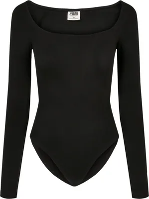 Obrázok produktu pre Dámske body s dlhým rukávom Urban Classics - Organic Longsleeve Body schwarz - 4X