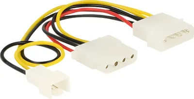 Obrázek produktu pro DELOCK Napájecí kabel Molex 4pin -> Molex 4pin +3pin ventilátor